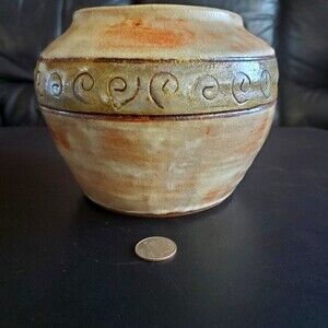 Anspach Signed Pottery Vessel – Folk Art Flair for Your Farmhouse Throne!